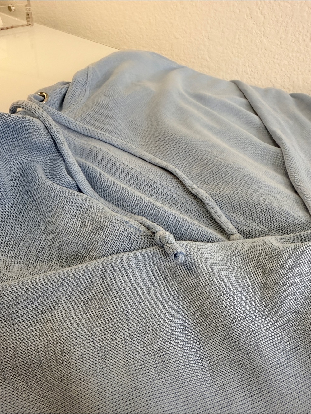 FP Movement Back Into It Hoodie Harbor Blue Size Large Open Back Free People - Picture 9 of 13